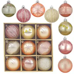 GENERICO - ESFERAS DE NAVIDAD 9 UNIDADES