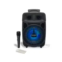 RYBIU IMPORT - Altavoz Moderno KTS-1563 Negro 8 Y+Banderitas Adhesivas