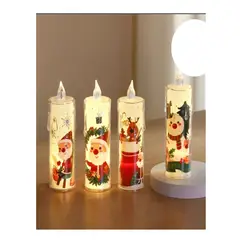 GENERICO - Luces vela LED de Navidad blanca - X6 UNIDADES