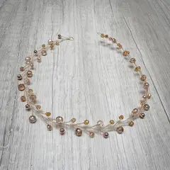 ANADE HANDMADE - TIARA TOCADO PARA NOVIA MODELO PRIMAVERA