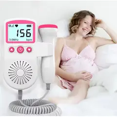 GENERICO - DOPPLER FETAL MEDIDOR DE RITMO CARDIACO COLOR ROSA