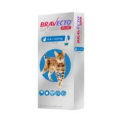 BRAVECTO - Plus Gato 250MG De 2.8KG a 6.25KG - 1 Tableta