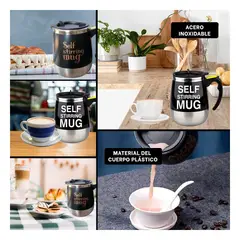 RYBIU IMPORT - Vaso sin Pilas Triple A Batidor en Negro Y+Regalo Stickers