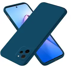 GENERICO - Funda para ZTE Blade A34 Soft Feeling Antishock Azul Resistente