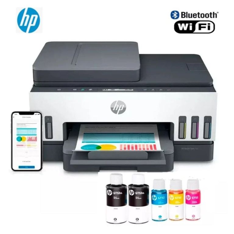 IMPRESORA MULTIFUNCIONAL 750 SMART TANK WIFI BLUETOOTH