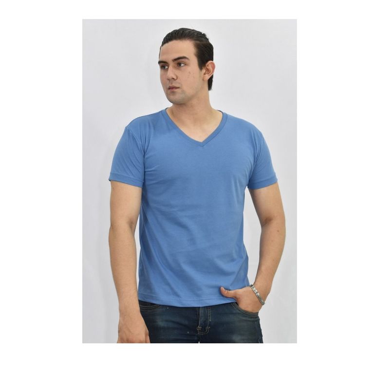 Set de 3 Polos Básicos para Hombre Cuello en V Colores Variados