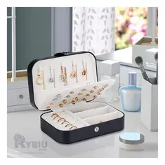 RYBIU IMPORT - Joyero Espacioso en Color Negro Y+Regalo Agendita
