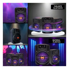 RYBIU IMPORT - Bocina de 85dB con Bateria de 500mAh Negro Y+Regalo Stickers