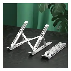 RYBIU IMPORT - Soporte Plegable de Aluminio para Laptop en Color Plateado