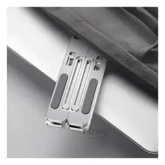 RYBIU IMPORT - Soporte para Laptop Plegable en Plateado Y+Papel de Regalo