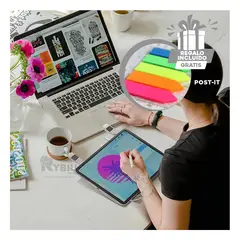 RYBIU IMPORT - Sujetador de Laptop para Visera Y+Post-it Adhesivos