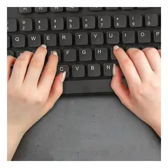 RYBIU IMPORT - Teclado con Cable USB Buytiti Color Negro Y+Regalo Agendita