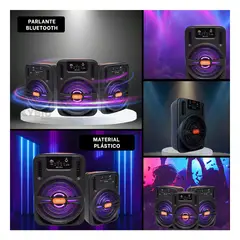 GENERICO - Bocina de Sonido HD y Radio FM Negro Y+Gift MiniAgenda