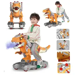GENERICO - Scooter de dinosaurio efecto bota humo Musical y Luces -N