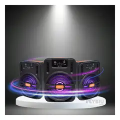 GENERICO - Parlante con Soporte de Celular de Plastico Negro