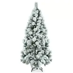 GENERICO - Arbol de Pino de Navidad Coposo Nevado 1.80 Metros de 3 Cuerpos