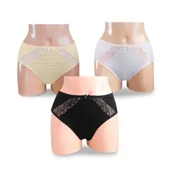 Peter Pan - Pack X3 Trusa Algodón Lycrado con Blonda Multicolor