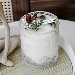 GENERICO - Azucarero Frasco de Vidrio Labrado