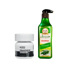 GENERICO - Cápsulas Finasteride 1mg + SHAMPOO ROMERO CRECEPELO 320ML