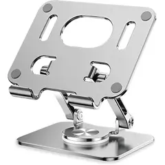 GENERICO - Soporte Metal de Escritorio Altura Ajustable Giratorio para Tablet