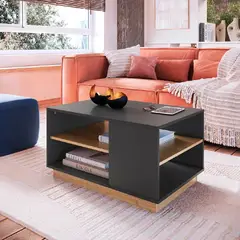 NACION MUEBLES - Mesa de Centro Fatima Color PlomoDuna