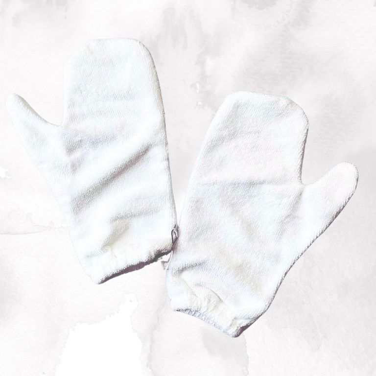 Guantes de microfibra para secar el cabello y scrunching