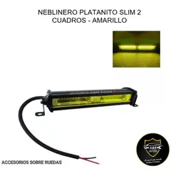 GENERICO - NEBLINERO PLATANITO SLIM 2 CUADROS AMARILLO FIJO