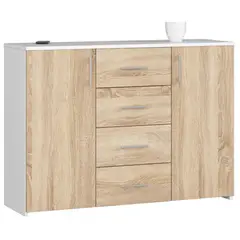 GENERICO - Aparador Moderno Kishikoji Blanco y Duna R&R MUEBLES