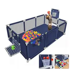 GENERICO - Corral Parque Infantil De Basquet Futbol + Pelotas Para Niño