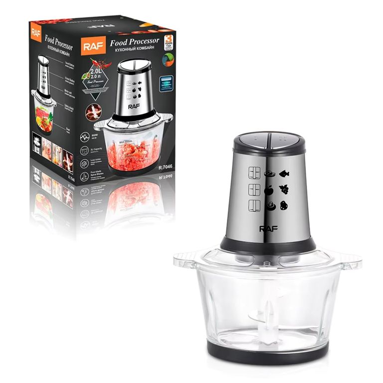 Procesador Triturador d Alimentos 2L Envase Vidrio