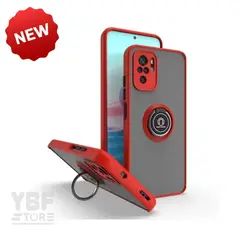 GENERICO - Case Ahumado con Anillo Rojo para Samsung Galaxy S10 Plus