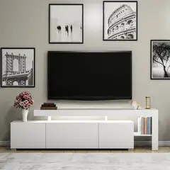 GENERICO - Mueble de TV 55" Taro Blanco R&R MUEBLES