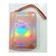 GENERICO - Billetera Monedero Pig Para Mujer Cuero Sintetico