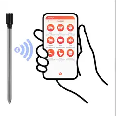 MR GRILL - Termómetro Inalámbrico con Conexión Bluetooth