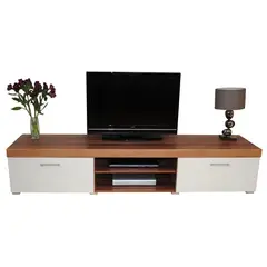 GENERICO - Mueble de TV 55" Sydney 180 cm color Marrón y Blanco R&R MUEBLES