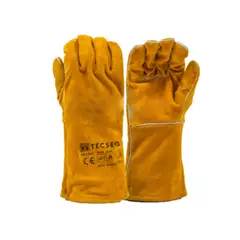 GENERICO - GUANTES DE CUERO DE SOLDAR AMARILLO PAR