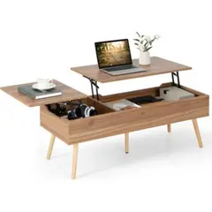 GENERICO - Mesa de Centro Moderna Miyako Marron R&R MUEBLES