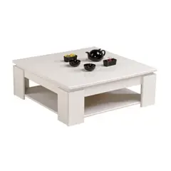 GENERICO - Mesa de Centro Moderna Johana color Blanco R&R Muebles
