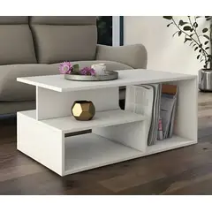 GENERICO - Mesa de Centro Moderna Mike Blanco R&R Muebles