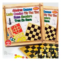 GENERICO - Tablero de Juegos 8 en 1 en Multicolor Y+Regalo Agendita