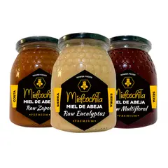 1976 NATURAL PRODUCTS - Pack Deluxe Miel Cruda - Costa, Sierra y Selva - 1 KG c/u x3