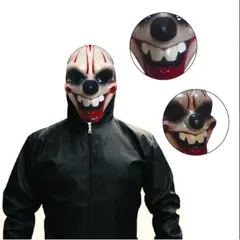 GENERICO - Disfraz máscara payaso sonriente con accesorio talla M