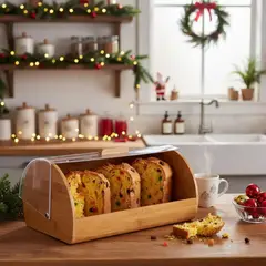 GENERICO - Panera de Bambú XL Estilo Japandi - ZalmohadasDecoHome