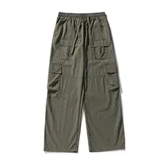 BLWOENS - Pantalones largos de primavera y otoño para hombres - Verde
