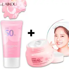 BIOAQUA - DUO BLOQUEADOR SOLAR Y CREMA HIDRATANTE JAPAN SAKURA LAIKOU