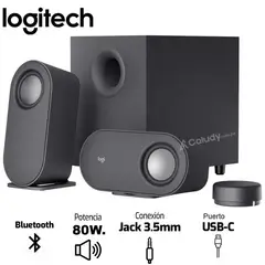 LOGITECH - Parlante Z407 Bluetooth 80w Rms Para Computador con subwoofer