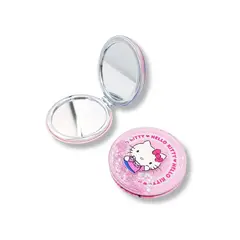 GENERICO - Pack de 2 Espejos de Mano Gatita Rosa y Morado