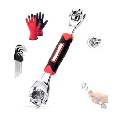 GENERICO - LLAVES 48EN1 UNIVERSAL + LLAVE ALLEN + GUANTES PROTECTORES