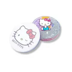 GENERICO - Pack de 2 Espejos de Mano Gatita Rosa y Lavanda