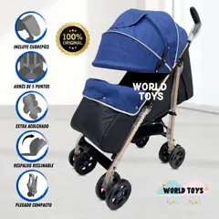 BABY - Coche Bastón de Lujo «DIXIE» Dark Blue